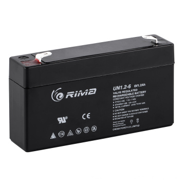 Batterie d&#39;acide de plomb scellé pour le système d&#39;alarme 6V1.2AH